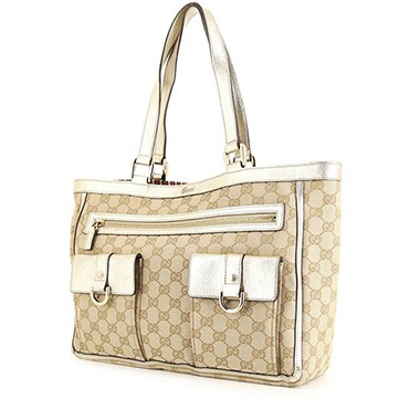 Authentic GUCCI Abbey GG Shoulder Bag Beige Brown Canvas Leather 190525 |  eBay