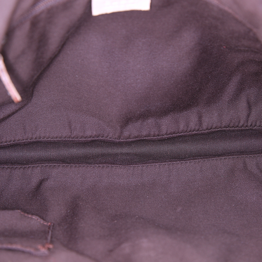 Borsa Gucci Eclipse in tela siglata beige e pelle bianco sporco - Detail D2