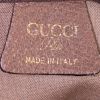 Borsa weekend Gucci Web Tote in tela monogram cerata beige e pelle marrone - Detail D3 thumbnail