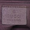 Gucci shoulder bag in beige monogram canvas and brown leather - Detail D3 thumbnail