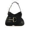 Gucci Mors handbag in black monogram canvas and black leather - 360 thumbnail