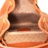 Sac à dos Gucci Bamboo Backpack en cuir marron et bambou - Detail D3 thumbnail