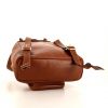 Mochila Gucci Bamboo Backpack en cuero marrón y bambú - Detail D5 thumbnail