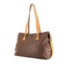 Louis Vuitton Chelsea shoulder bag in ebene damier canvas and natural leather - 00pp thumbnail