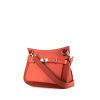 Hermès Jypsiere 28 cm shoulder bag in togo leather and rust-coloured Swift leather - 00pp thumbnail