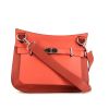 Hermès Jypsiere 28 cm shoulder bag in togo leather and rust-coloured Swift leather - 360 thumbnail