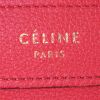 Sac à main Celine Luggage Nano en cuir grainé rouge - Detail D4 thumbnail