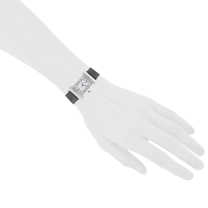 Jaeger Lecoultre Reverso watch in stainless steel Ref: 260808 Circa 2000 - Detail D2
