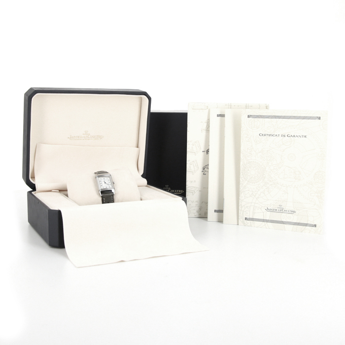 Jaeger Lecoultre Reverso watch in stainless steel Ref: 260808 Circa 2000 - Detail D3