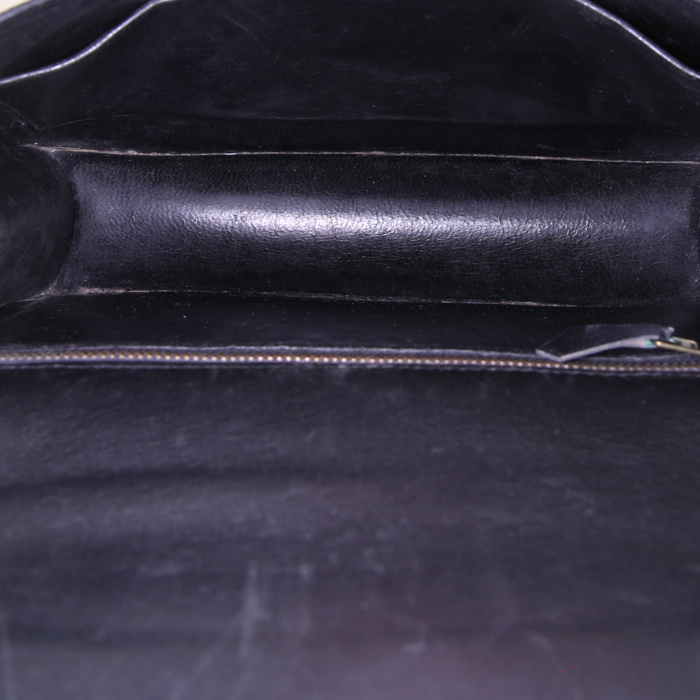 Hermes Constance handbag in black box leather - Detail D3