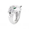 Cartier Panthère ring in white gold,  emerald and onyx and in diamonds - 00pp thumbnail