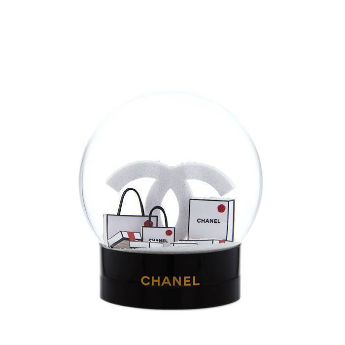 Boule à neige Chanel en plexiglas et transparent et plexiglas noir