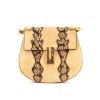 Chloé Drew shoulder bag in yellow leather and suede and python - 360 thumbnail