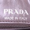 Prada Diagramme shoulder bag in grey quilted leather - Detail D3 thumbnail