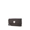Dior Diorama Wallet on Chain handbag/clutch in black grained leather - 00pp thumbnail