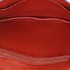 Hermes Annie handbag/clutch in burgundy and brown leather - Detail D3 thumbnail