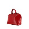 Sac à main Louis Vuitton Alma petit modèle en cuir épi rouge - 00pp thumbnail
