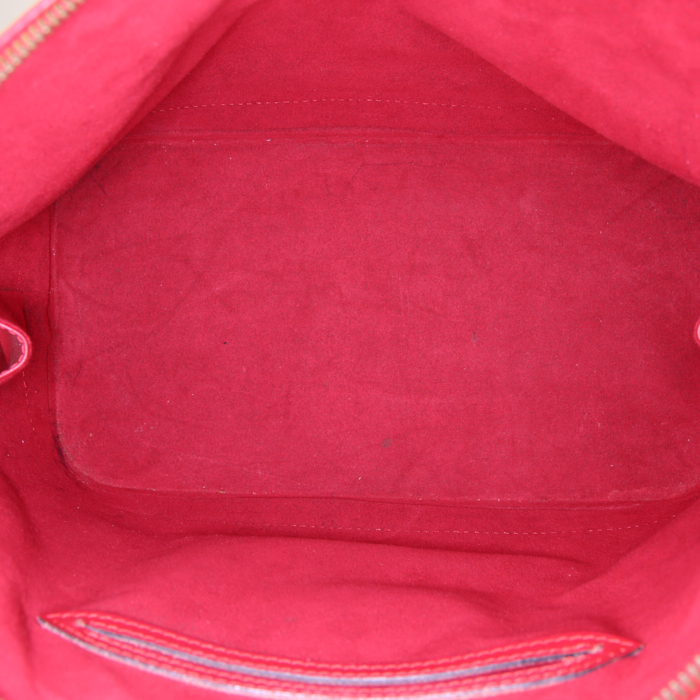 Sac à main Louis Vuitton  Alma petit modèle  en cuir épi rouge - Detail D2