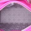 Dior Lady Dior medium model handbag in pink leather cannage - Detail D3 thumbnail