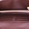 Portefeuille Louis Vuitton Sarah en toile damier marron et cuir marron - Detail D2 thumbnail