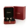Cartier Trinity earrings in 3 golds and diamonds - Detail D2 thumbnail