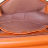 Borsa a tracolla Gucci Fringe Bag in camoscio arancione e bambù marrone - Detail D2 thumbnail