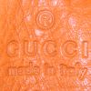 Gucci Fringe Bag shoulder bag in orange suede and brown bamboo - Detail D3 thumbnail