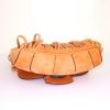 Bolso bandolera Gucci Fringe Bag en ante naranja y bambú marrón - Detail D4 thumbnail