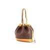 Bolso para llevar al hombro Hermès Market en cuero bicolor marrón y beige - 00pp thumbnail
