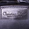 Dior Vintage shoulder bag in black monogram canvas and black leather - Detail D3 thumbnail