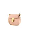 Chloé  Drew shoulder bag  in varnished pink grained leather - 00pp thumbnail