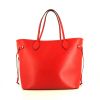 Louis Vuitton Neverfull medium model shopping bag in red epi leather - 360 thumbnail
