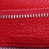 Sac bandoulière Gucci Bamboo en cuir grainé rouge et bambou - Detail D4 thumbnail