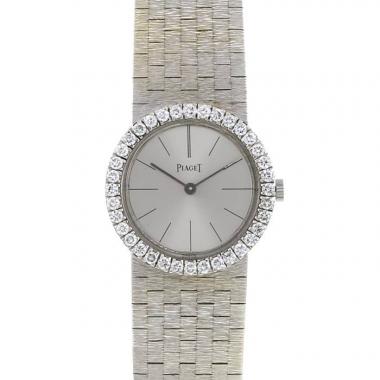 Montre Piaget Vintage en or blanc Vers  1980