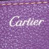 Cartier C De Cartier handbag in purple leather - Detail D4 thumbnail