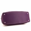 Cartier C De Cartier handbag in purple leather - Detail D5 thumbnail