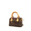Louis Vuitton Nano Speedy handbag in brown monogram canvas and natural leather - 00pp thumbnail