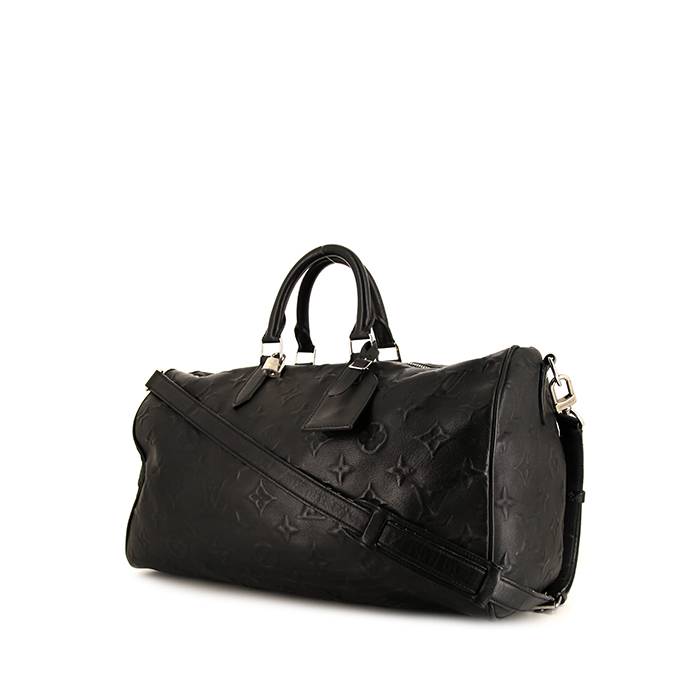 Louis Vuitton Keepall 45 travel bag in black empreinte monogram leather - 00pp