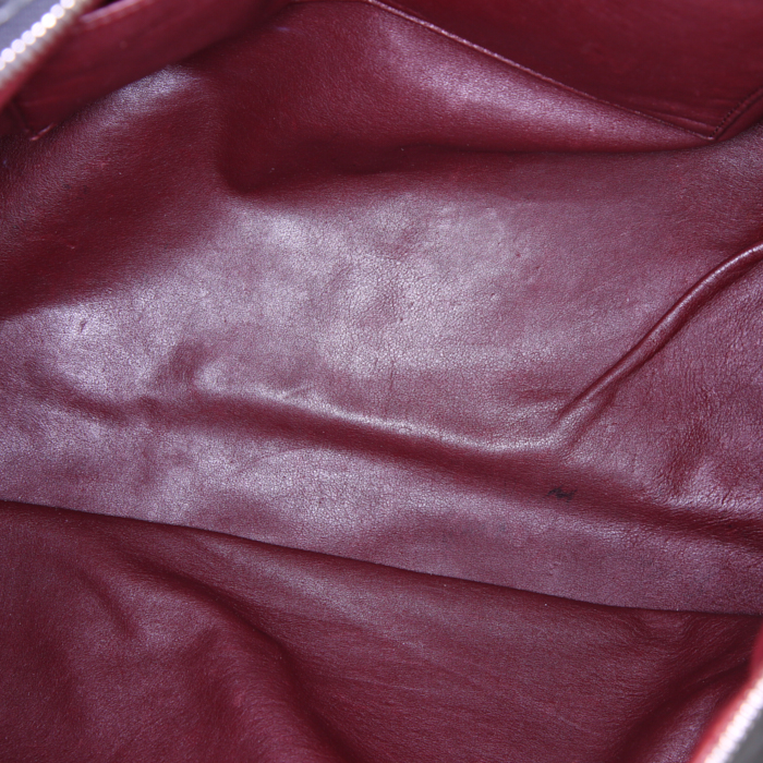 Borsa da viaggio Louis Vuitton Keepall 45 in pelle monogram con stampa nera - Detail D3