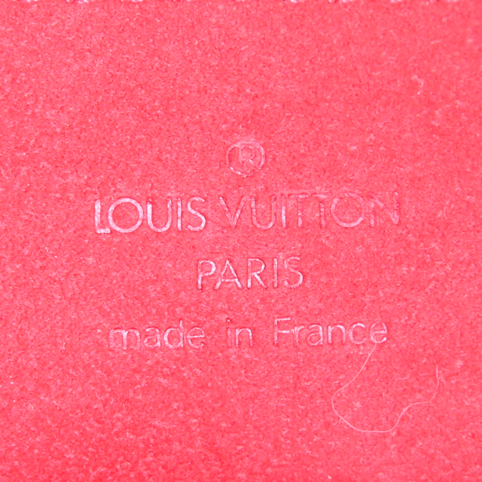 Bolso de mano Louis Vuitton Ravello en lona a cuadros marrón y cuero marrón - Detail D4