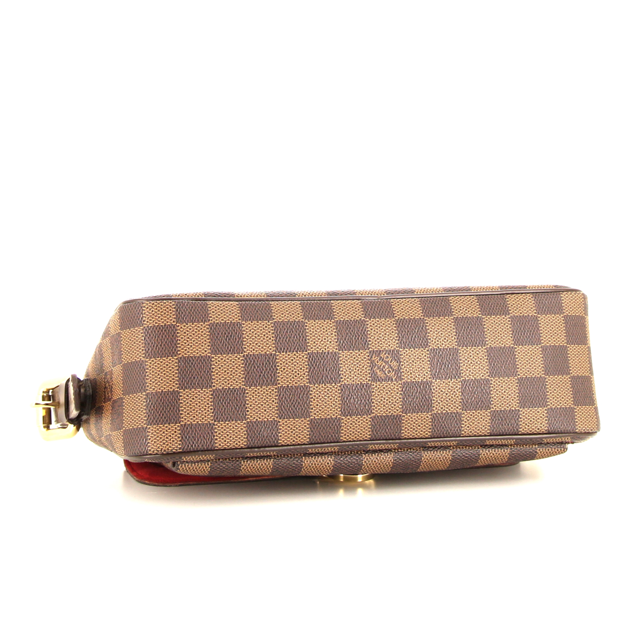 Louis Vuitton Ravello handbag in brown damier canvas and brown leather - Detail D5