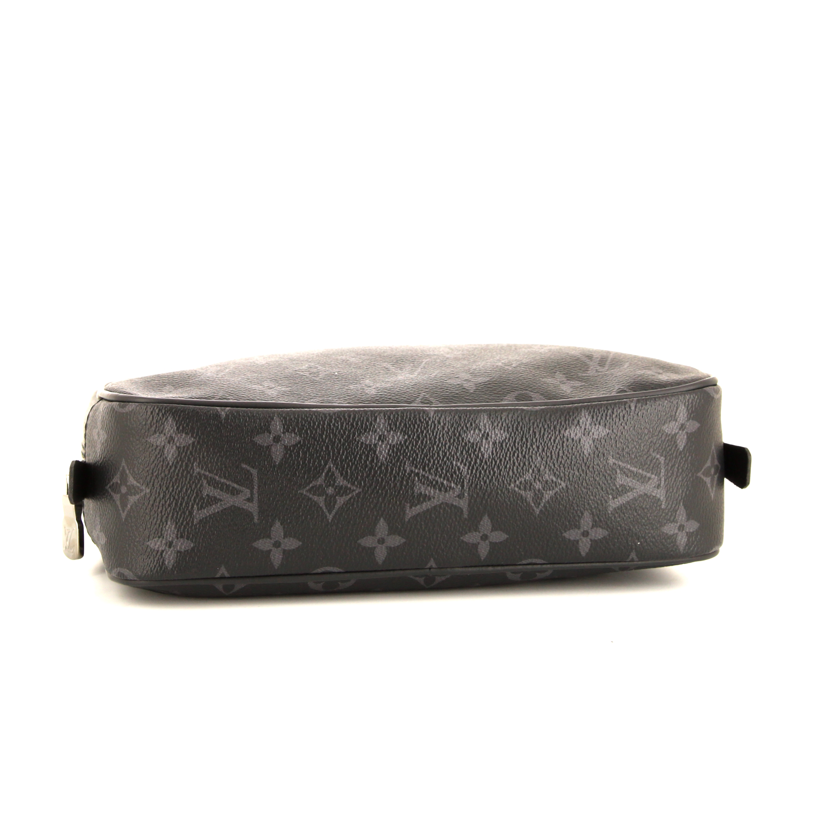 Pochette Louis Vuitton PocheToilette26 grand modèle en toile monogram noire et grise - Detail D4