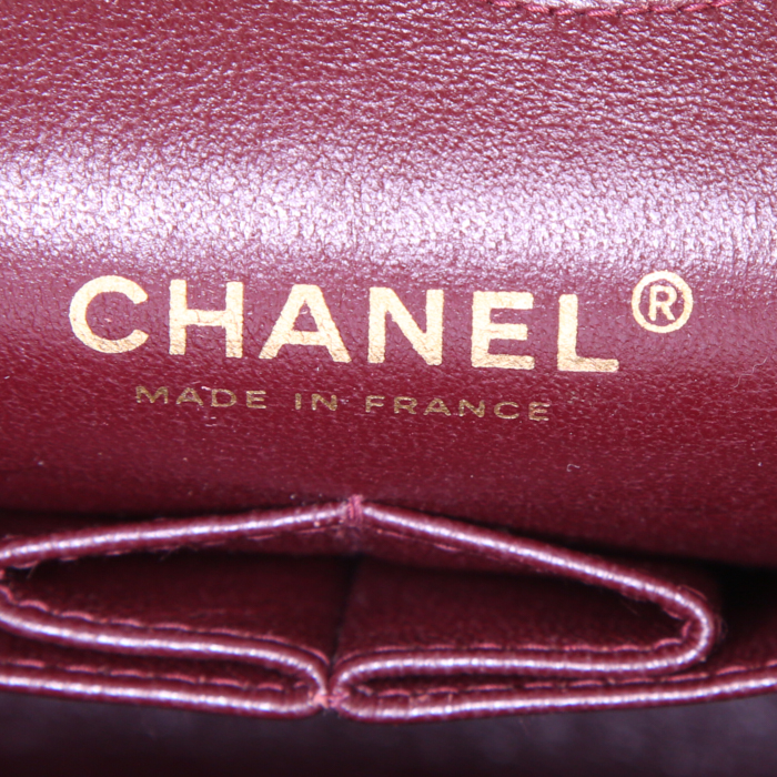 Borsa Chanel Timeless in pelle trapuntata nera e beige - Detail D4