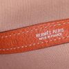 Shopping bag Hermes Garden in tela arancione e pelle arancione - Detail D3 thumbnail