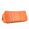 Hermes Garden shopping bag in orange canvas and orange leather - Detail D4 thumbnail