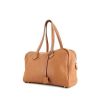 Hermes Victoria handbag in gold leather taurillon clémence - 00pp thumbnail