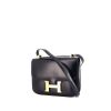 Hermes Hermes Constance handbag in navy blue box leather - 00pp thumbnail