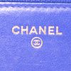 Sac bandoulière Chanel Wallet on Chain en cuir matelassé bleu - Detail D3 thumbnail