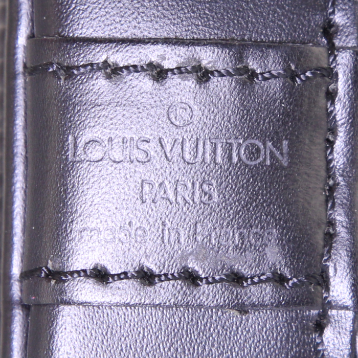 Bolso de mano Louis Vuitton  Alma modelo pequeño  en cuero Epi negro - Detail D3