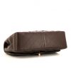 Chanel Timeless jumbo shoulder bag in brown quilted leather - Detail D5 thumbnail